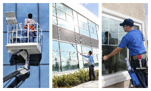 Commercial glass cleaning in Abu Dhabi